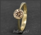 Preview: Gold Ring mit 0,71ct Brillant, champagner & VS1